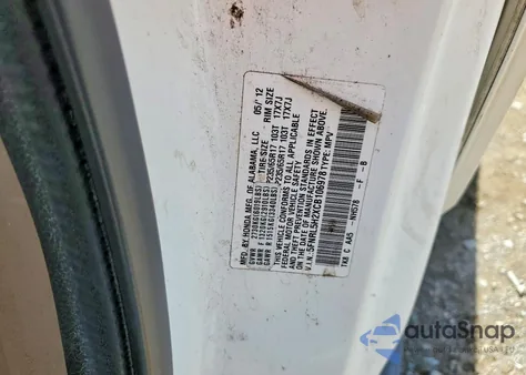 2012 Honda Odyssey Lx из США, поврежденный, VIN 5FNRL5H2XCB106978